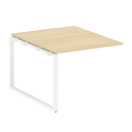 Проходной наборный элемент переговорного стола Metal System Style БО.ППРГ-1 1000x1235x750 (Акация/Белый металл)