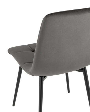 Стул Одди велюр тёмно-серый (Стул Одди темно-серый)