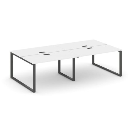 Рабочая станция 2-х сторонняя SN-6O.DRS-034 (3160х1232х750) (Белый/Металл Антрацит)