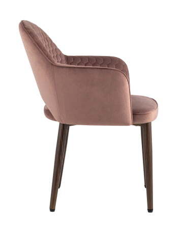 Стул Венера Хани велюр пыльно-розовый ножки дерево (Стул Венера Хани пыльно-розовый)