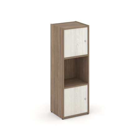 Стеллаж Locker Plus LK.K-001 408x350x1203 (Дуб Аризона | Дуб Наварра)