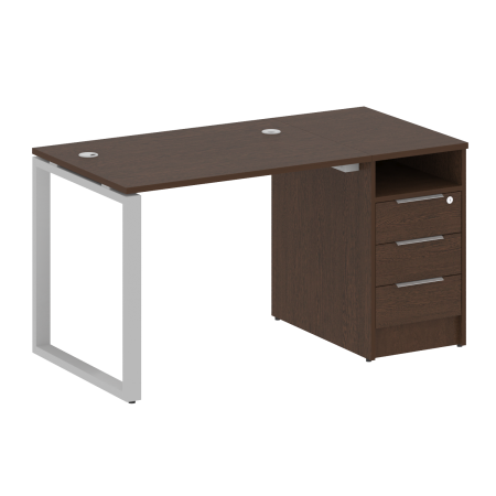 Рабочая станция Metal System Style БО.РС-СТП1.1 1412x750x750 (Венге Цаво/Серый металл)