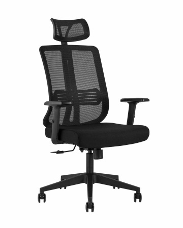 Кресло руководителя TopChairs Post черное (Компьютерное кресло Post черный)