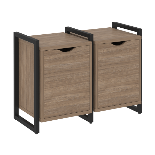 Тумба на регулируемых опорах наборная VR.L-TN-2.O 970x460x719 (Дуб Аризона/Черный металл)