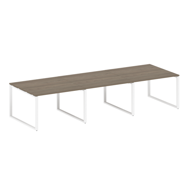 Переговорный стол 3 столешницы Metal System Style БО.ПРГ-3.2 3600x1235x750 (Вяз/Белый металл) Переговорный стол 3 столешницы Metal System Style БО.ПРГ-3.2 3600x1235x750 (Вяз/Белый металл)