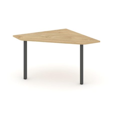 Угловой элемент переговорного стола SN-5.UPRG-031 (1180х1180х750) (Тиквуд Светлый/Металл Антрацит)