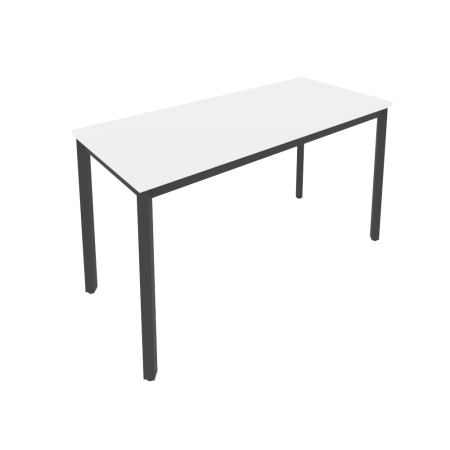 Стол письменный на металлокаркасе Slim С.СП-5.1 1380x600x750 (Белый/Антрацит металл)