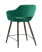 Стул полубарный Саймон велюр тёмно-зелёный (Стул полубарный Саймон темно-зеленый)