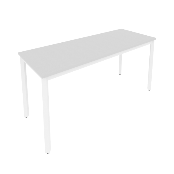 Стол письменный на металлокаркасе Slim С.СП-6.1 1580x600x750 (Серый/Белый металл)