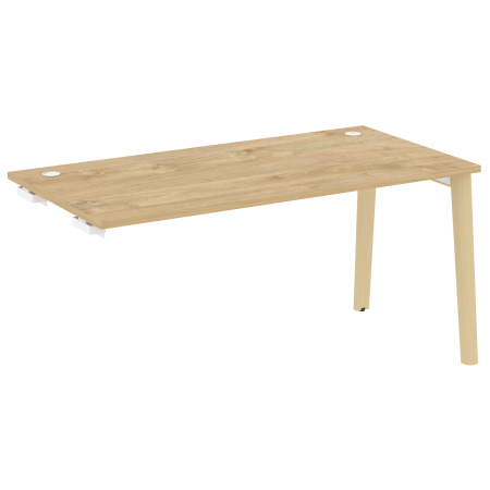 Стол-приставка к опорным элементам на деревянных опорах Onix Wood OW.SPR-4.8 1580x800x750 (Тиквуд Светлый/Дуб Светлый)