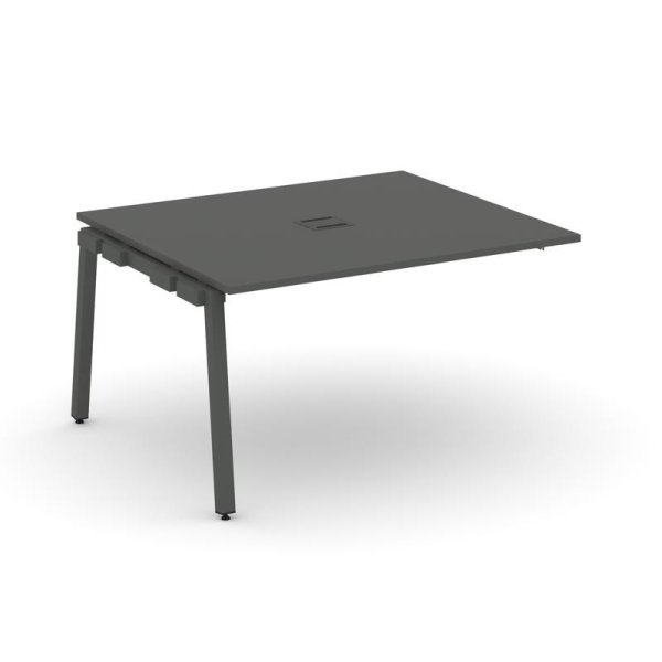 Проходной наборный элемент переговорного стола SN-5A.NSPRG-033 (1380х1180х750) (Антрацит/Металл Антрацит)