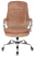 Кресло руководителя T-9950SL Fabric светло-коричневый Velvet 90 крестов. металл хром (Светло-коричневый)