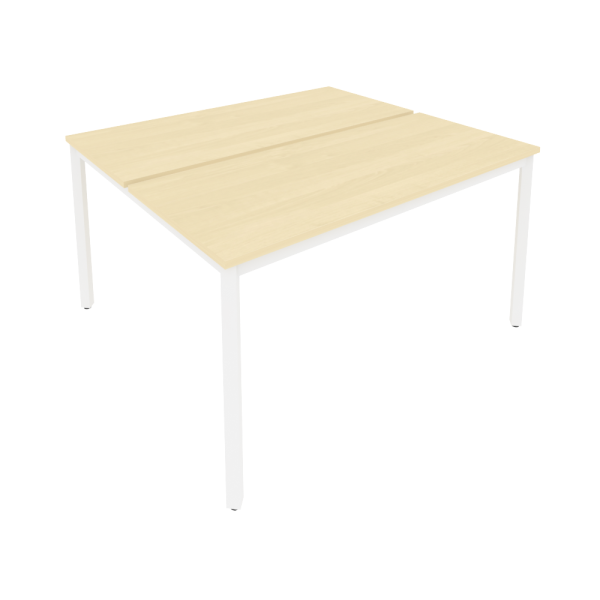 Рабочая станция на металлокаркасе Slim С.СП-5.2 1380x1235x750 (Клен/Белый металл)