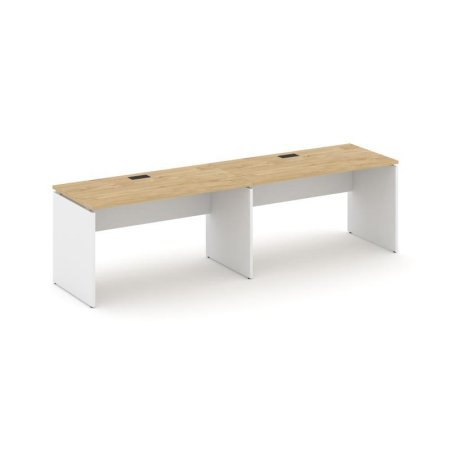 Рабочая станция 1 сторонняя SN-D.ORS-004 (3160х600х750) (Тиквуд Светлый/Белый)