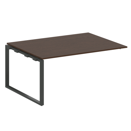 Проходной наборный элемент переговорного стола Metal System Style БО.ППРГ-4 1600x1235x750 (Венге Цаво/Антрацит металл)