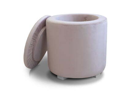 Пуф Round с ящиком для хранения (400x400x410) Пудровый (Пудровый)