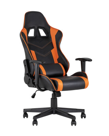 Кресло игровое TopChairs Impala оранжевое (Геймерское кресло Impala оранжевый)