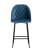 Стул полубарный Марсель велюр пыльно-синий (Стул полубарный Марсель синий)