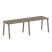 Рабочая станция на 2 рабочих места на А-образном м/к Metal System Style БА.СМ-2.2 2400x720x750 (Дуб наварра/Серый металл)