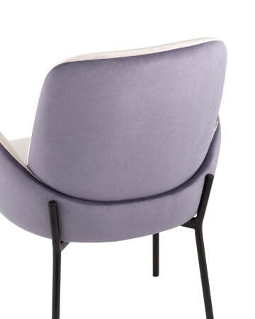 Стул Дивора велюр светло-розовый с пыльно-сиреневой спинкой (Стул Дивора светло-розовый, пыльно-сиреневый)