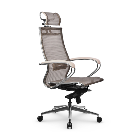 Кресло для руководителя Метта Samurai S-2.051 MPES (Темно-бежевый | Светло-бежевый)