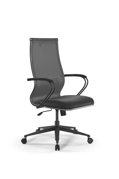 Кресло для руководителя Метта Sit 10 B2-163K - T+Extra /Km00/Wm12/K3bL(M09.B11.G19.W02) (Серый | Черный)