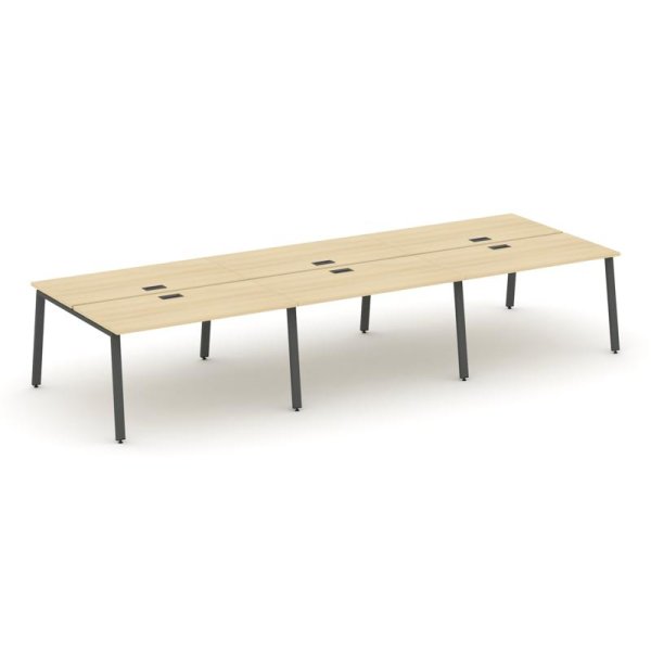 Рабочая станция 2-х сторонняя SN-6A.DRS-062 (3540х1232х750) (Акация Лорка/Металл Антрацит)