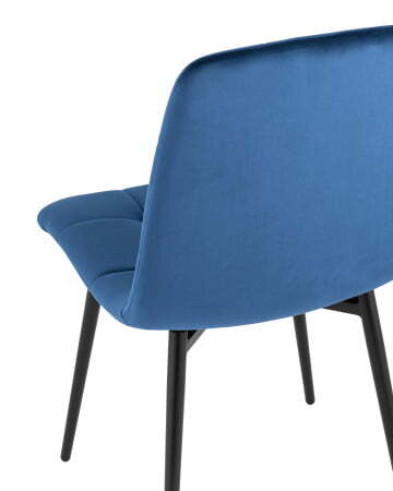 Стул Одди велюр синий (Стул Одди синий)