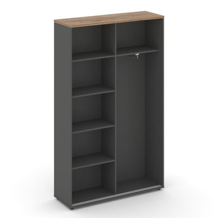 Шкаф-купе комбинированный SN.SHK-002 (1200х400х1982) (Антрацит/Дуб Табак)
