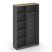 Шкаф-купе комбинированный SN.SHK-002 (1200х400х1982) (Антрацит/Тиквуд Светлый)