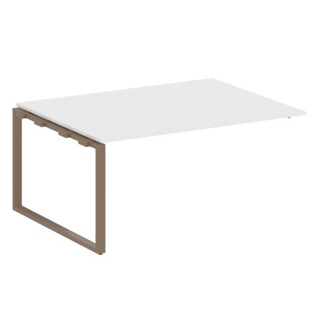 Проходной наборный элемент переговорного стола Metal System Style БО.ППРГ-4 1600x1235x750 (Белый/Мокко металл)