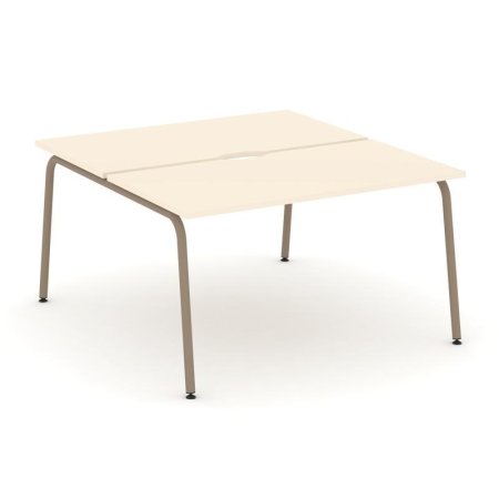 Рабочая станция 2 места ES.D.RS-2.3-VK (1380х1500х750) (Сатин/Металл Латте)