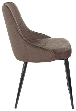 Стул для кухни KF-5 коричневый Light 10 металл черный на ножках (KF-5/LT10) (Коричневый)