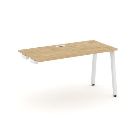 Стол-приставка к опорным элементам SN-5A.OPRS-014 (1580х700х750) (Тиквуд Светлый/Металл Белый)