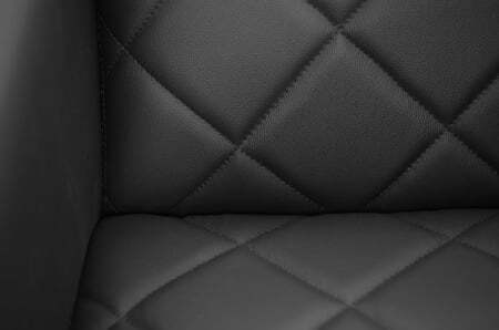 VISPO Диван 3-местный (ЧЕРНЫЙ/КОЖА)