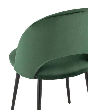 Стул Меган велюр зелёный (Стул Меган зеленый)