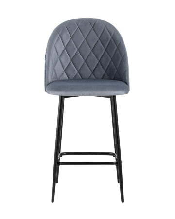Стул полубарный Марсель велюр серый (Стул полубарный Марсель серый)