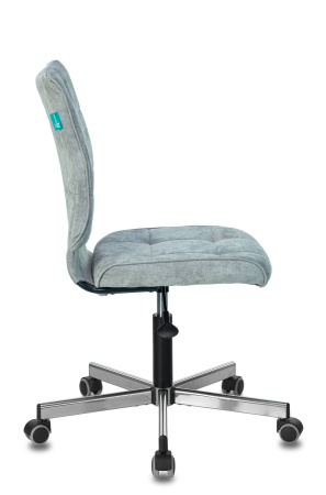 Кресло Бюрократ CH-330M/LT-28 без подлокотников серо-голубой крестовина металл (Компьютерное кресло CH-330M серый)