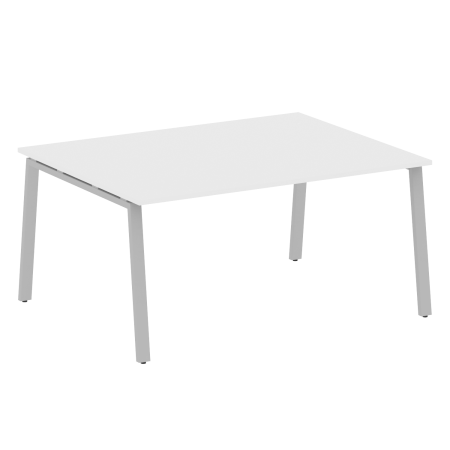 Стол для переговоров (1 столешница) на А-образном м/к Metal System Style БА.ПРГ-1.4 1600x1235x750 (Белый/Серый металл)