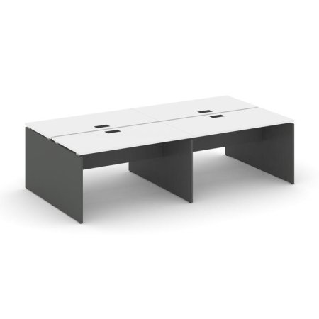 Рабочая станция 2-х сторонняя SN-D.DRS-034 (3160х1232х750) (Белый/Антрацит)