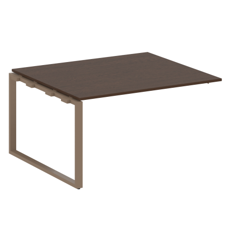 Проходной наборный элемент переговорного стола Metal System Style БО.ППРГ-3 1400x1235x750 (Венге Цаво/Мокко металл)