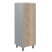 Шкаф колонка с глухой средней дверью Offix-new OMC 45.1 456x450x1329 (Дуб Сонома светлый/металлик)