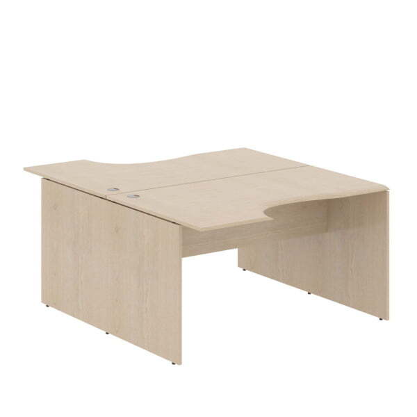 Рабочая станция из 2-х столов Wave W2CET 149.3 1400x1806x750 (Бук тиара)