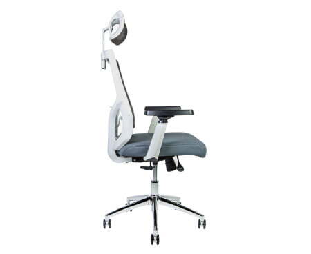 Гарда SL / белый пластик / серая сетка / серая сидушка (Серый)