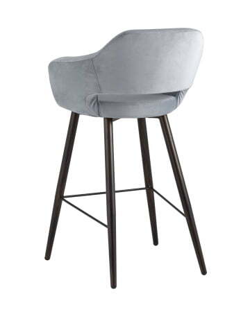 Стул барный Саймон велюр серый (Стул барный Саймон серый)