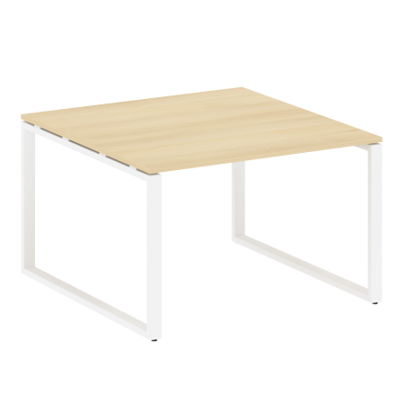 Переговорный стол 1 столешница Metal System Style БО.ПРГ-1.2 1200x1235x750 (Акация/Белый металл)