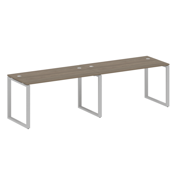 Рабочая станция Metal System Style БО.СМ-2.3 2800x720x750 (Вяз/Серый металл) Рабочая станция Metal System Style БО.СМ-2.3 2800x720x750 (Вяз/Серый металл)
