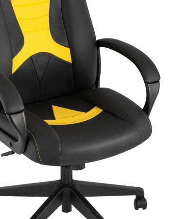 Кресло игровое TopChairs ST-CYBER 8 черный/желтый (Геймерское кресло ST-CYBER 8 желтый) Кресло игровое TopChairs ST-CYBER 8 черный/желтый (Геймерское кресло ST-CYBER 8 желтый)