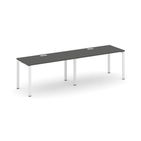 Рабочая станция 1 сторонняя SN-6P.ORS-004 (3160х600х750) (Антрацит/Металл Белый)