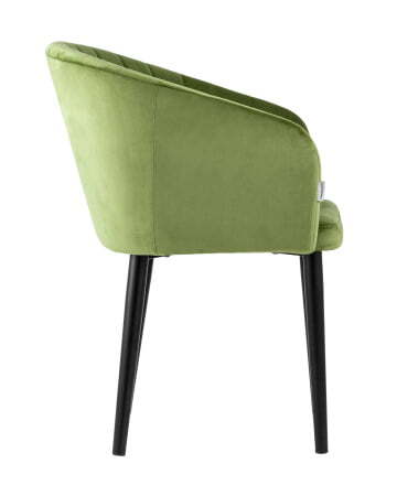 Стул с подлокотниками Нейтон велюр травяной (Стул Нейтон травяной)